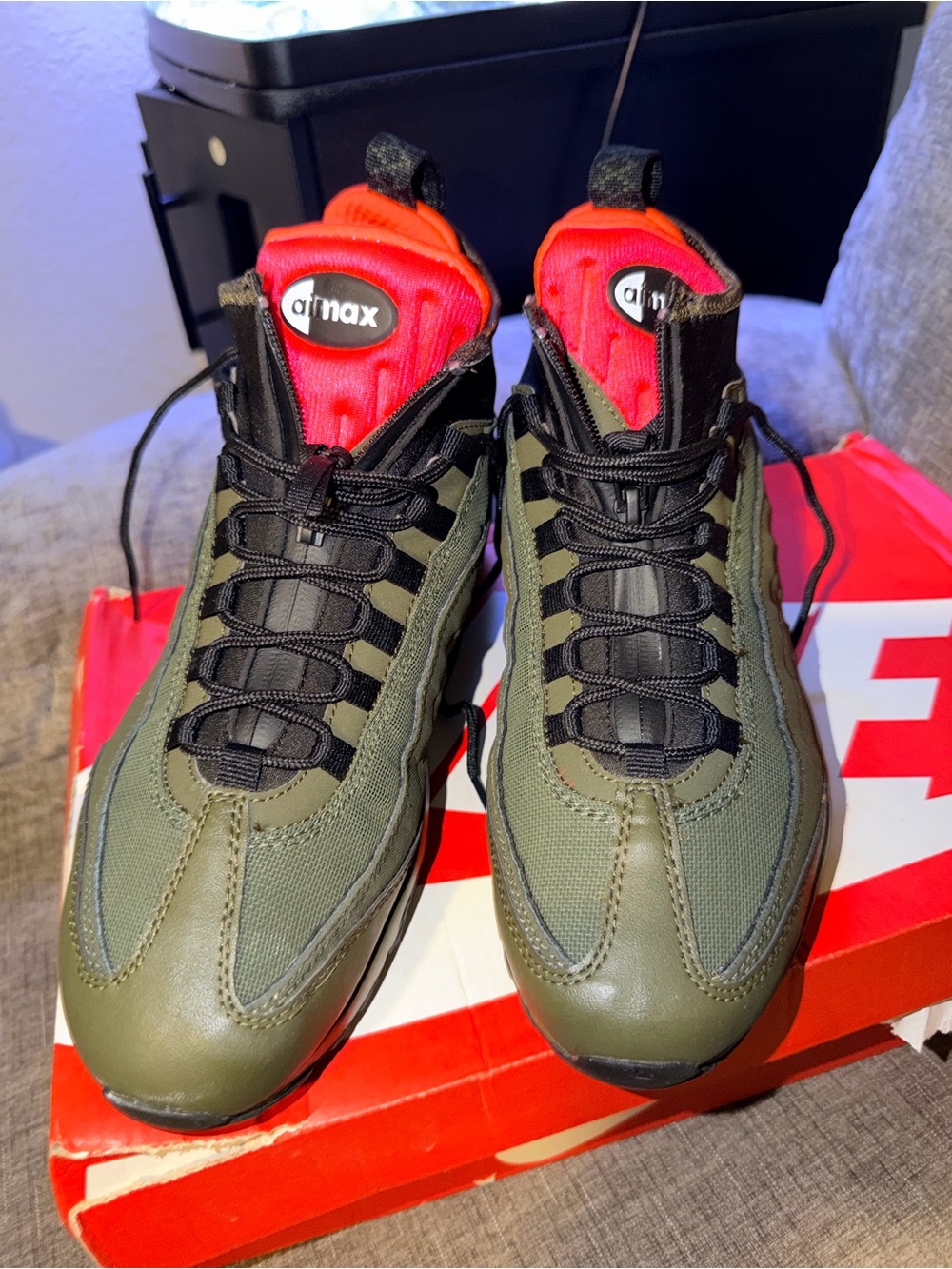Nike Air Max 95 Sneakerboot Dark Loden Men’s Size 9 Rare - Picture 2 of 10